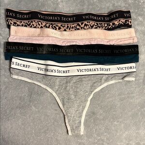 Victoria's Secret Panty Collection - Leopard, Pink, Teal, Gray